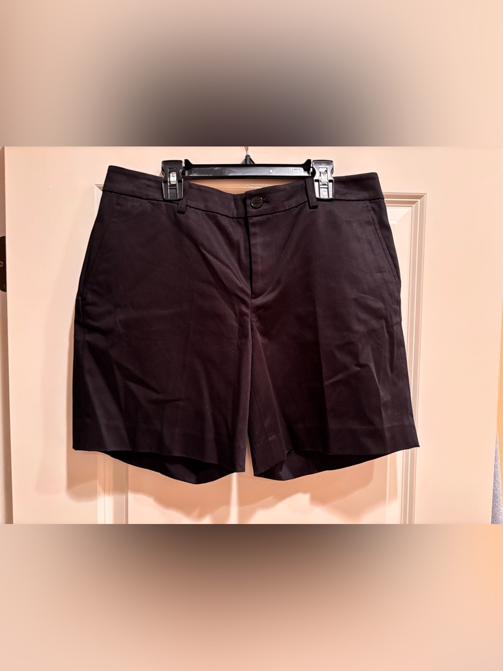 Lauren Ralph Lauren Women’s Black Bermuda Shorts Size 6 Stretch Cotton